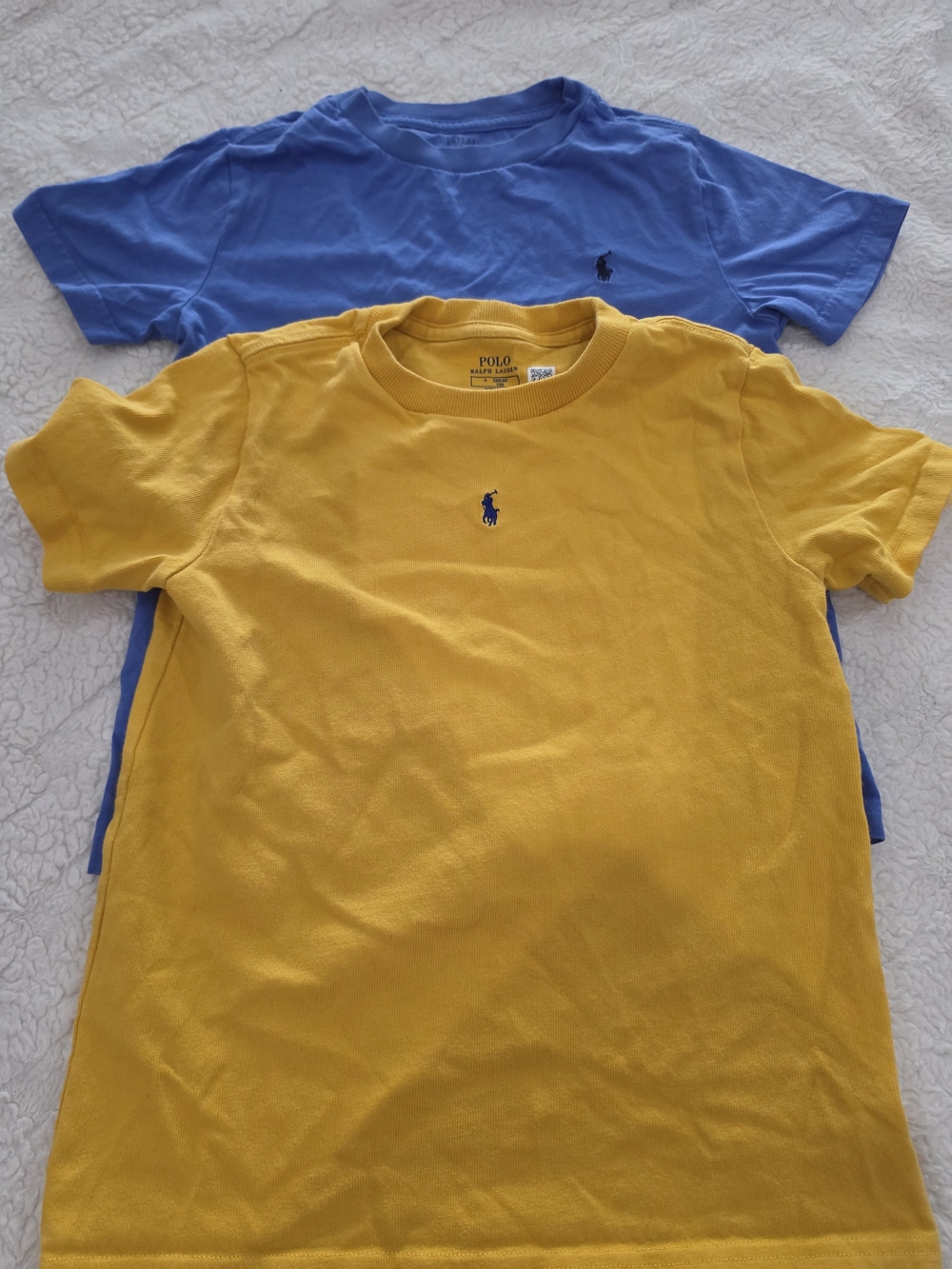 Polo by Ralph Lauren Kids Yellow & Blue Short Sleeve Tees